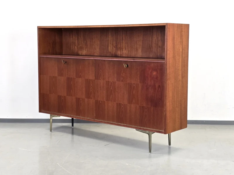 HEINRICH RIESTENPATT Highboard Teak Sideboard RT 200 Mid Century Vintage 60er