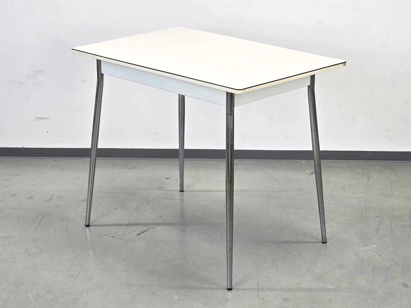 VINTAGE KÜCHENTISCH Resopal 50er 60er Jahre Esstisch Chrom Mid Century Retro