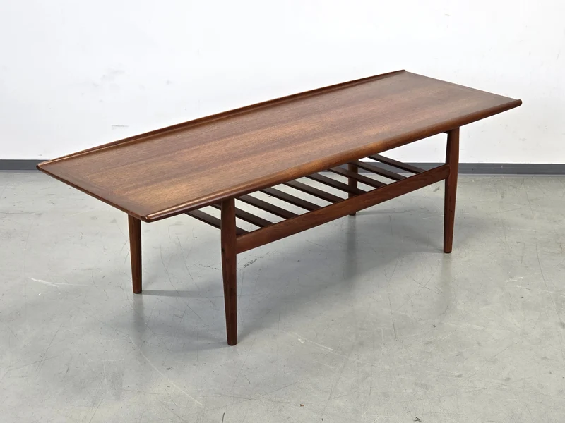 GRETE JALK Couchtisch Teakholz Glostrup Møbelfabrik Denmark Vintage 60er Tisch