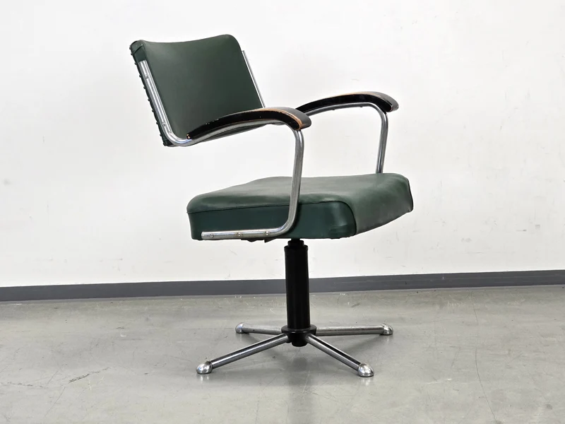 DRABERT STUHL Bauhaus Drehstuhl Schreibtischstuhl Industrial Vintage Grün