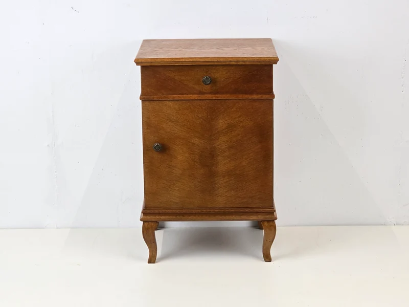 ANTIK KOMMODE vintage nachttisch eiche vollholz ablage flur schränckchen