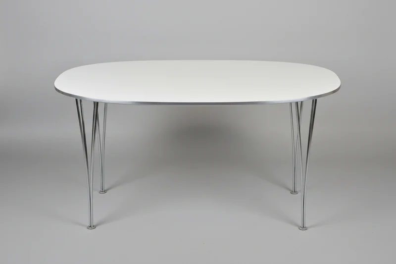 FRITZ HANSEN ESSTISCH tisch weiß schreibtisch vintage superellipse designer PIET HEIN & BRUNO MATHSSON