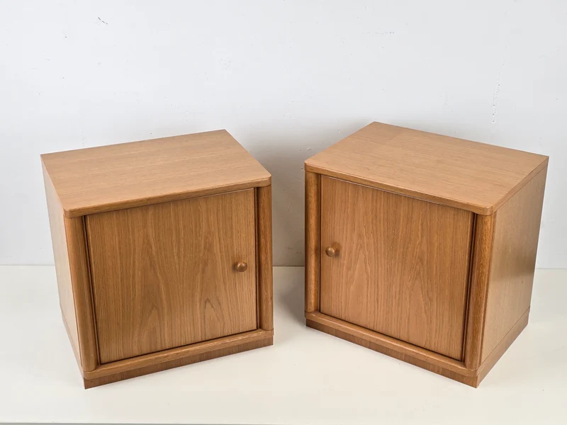 VINTAGE NACHTTISCH tisch schlafzimmer kommode eiche holz bett kasten
