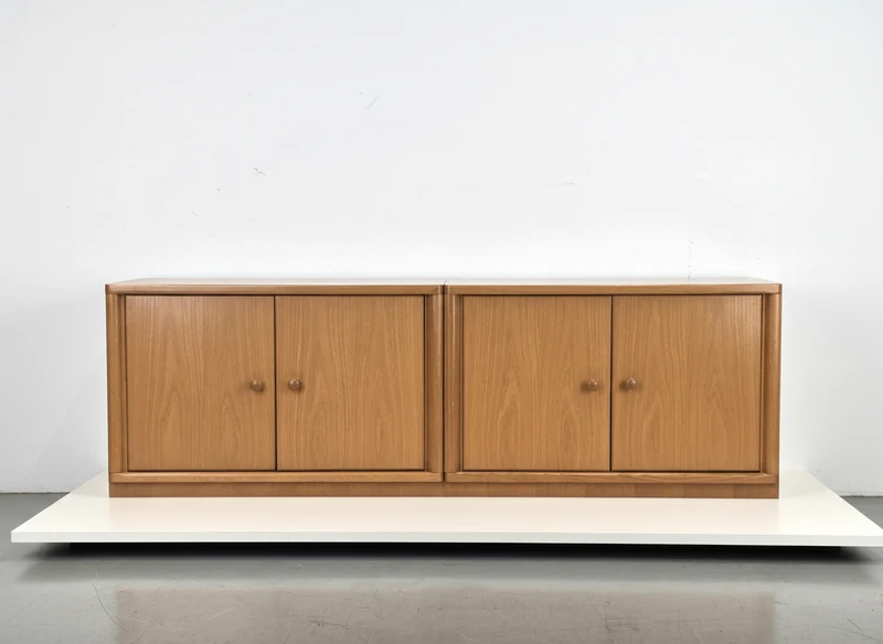 VINTAGE TV LOWBOARD eiche holz kommode sideboard wohnzimmer