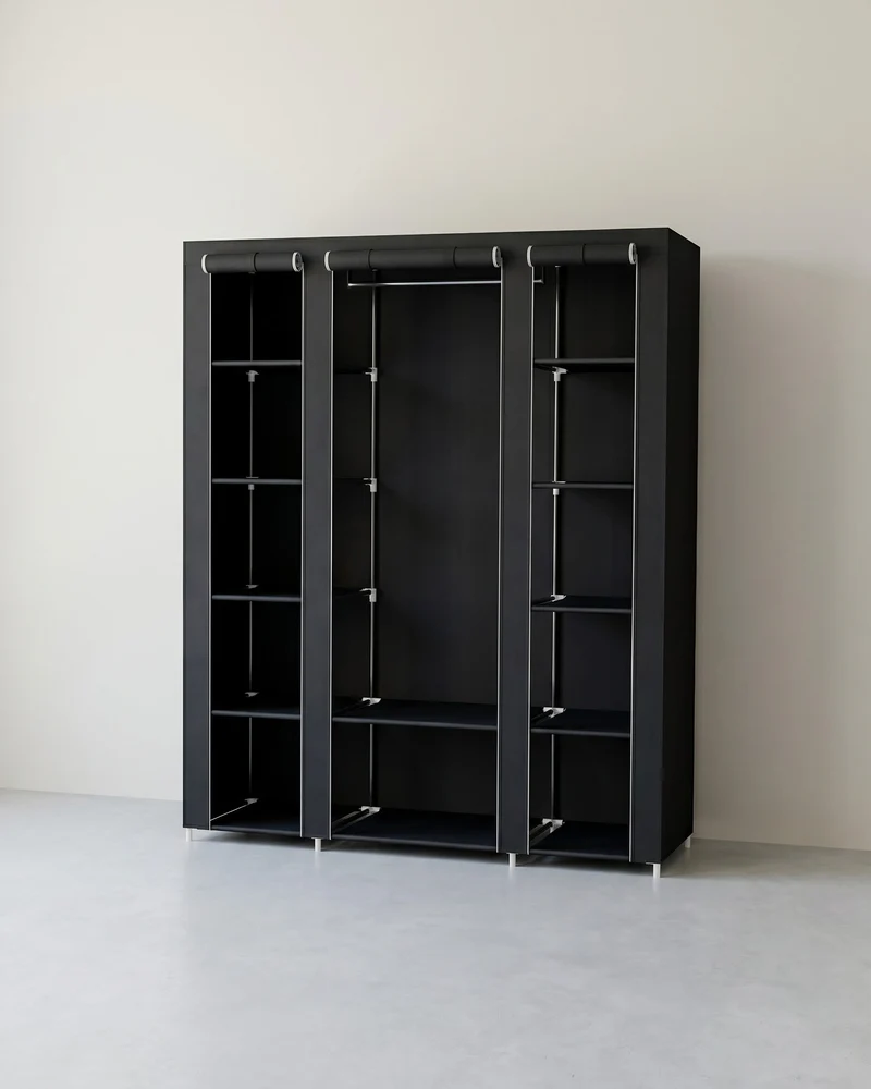 Faltbarer Kleiderschrank – praktischer Schlafzimmerschrank – platzsparend