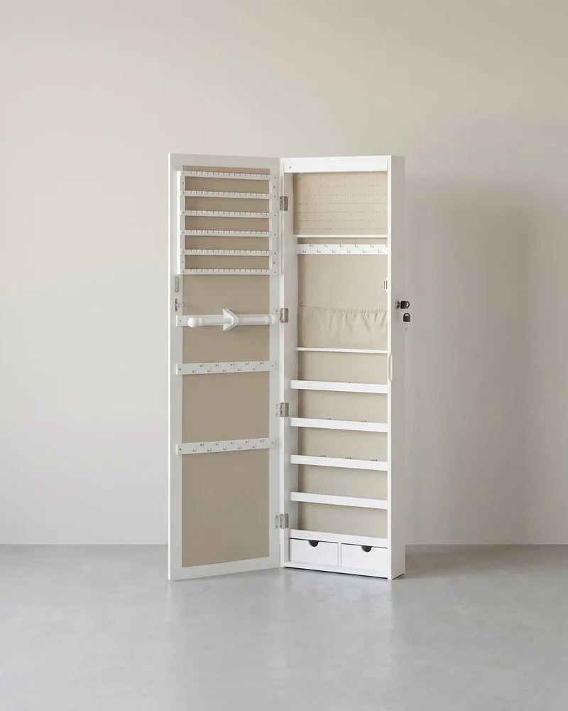 Hängender Schmuckspiegelschrank mit Stauraum – Elegant & Funktional