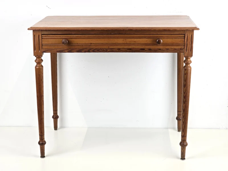 VINTAGE TISCH holz esstisch küche schreibtisch antik schublade weichholz