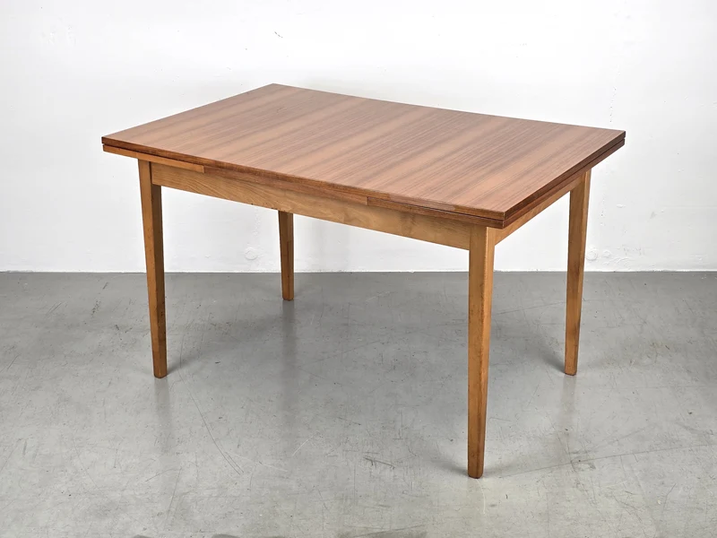 VINTAGE ESSTISCH nussbaum holz tisch küche schreibtisch esszimmer mid century