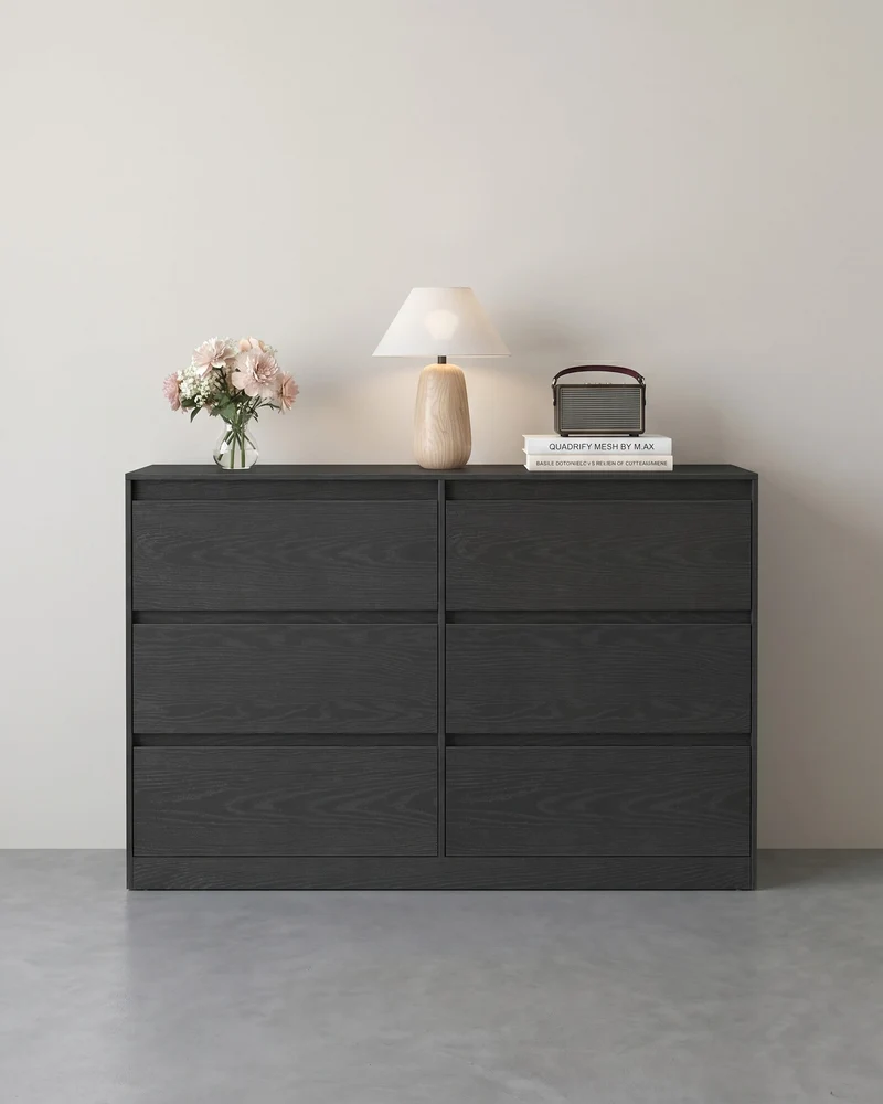 Moderne Kommode – 6 Schubladen – Anrichte – KAILYN-Kollektion