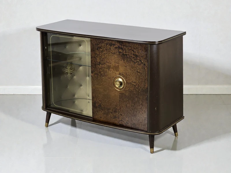 VINTAGE BARSCHRANK Mid Century Sideboard tv kommode Cocktail Retro 50er 60er Rockabilly
