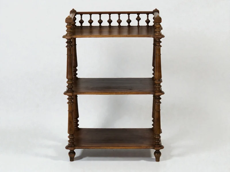 ETAGERE ANTIK Regal Beistelltisch Vintage Holz Gründerzeit Shabby Chic Nachtisch