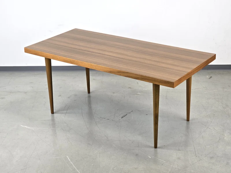MID CENTURY COUCHTISCH wohnzimmer tisch nussbaum ddr retro vintage beistelltisch