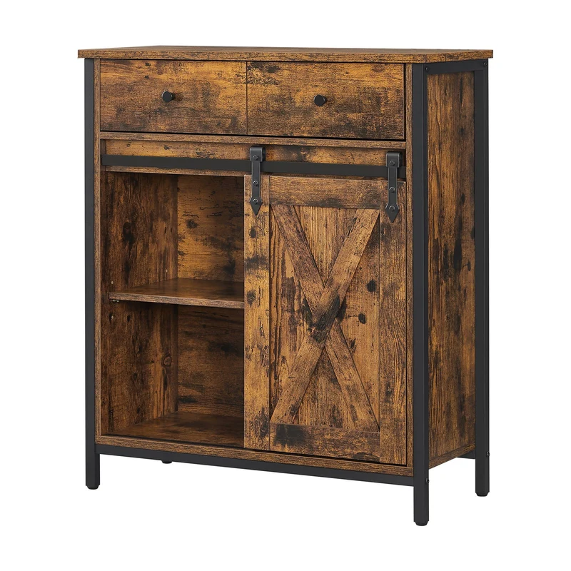 Beistellschrank mit Schublade Industriestil