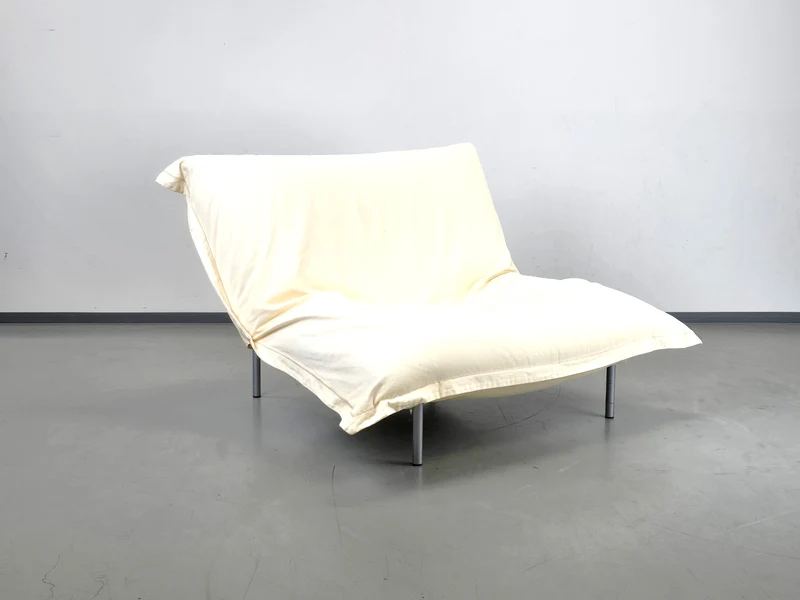 LIGNE ROSET SESSEL sofa couch CALIN vintage pascal mourgue beige sitzsack