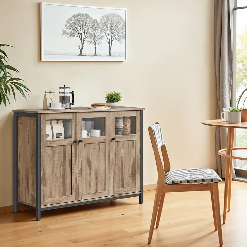 Sideboard vintagebraun-schwarz
