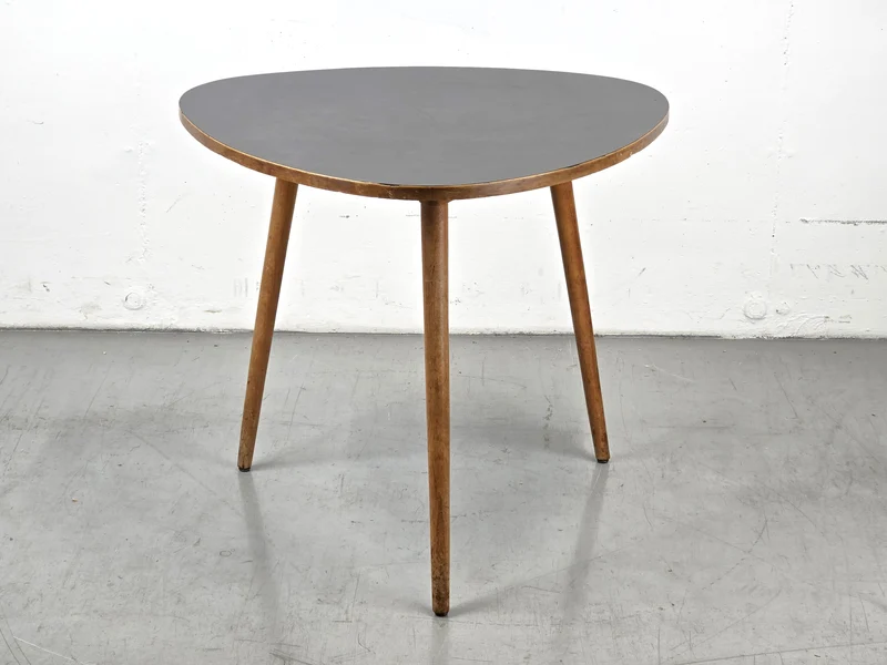 MID CENTURY NIERENTISCH couchtisch beisteltisch schwarz holz coffeetable vintage