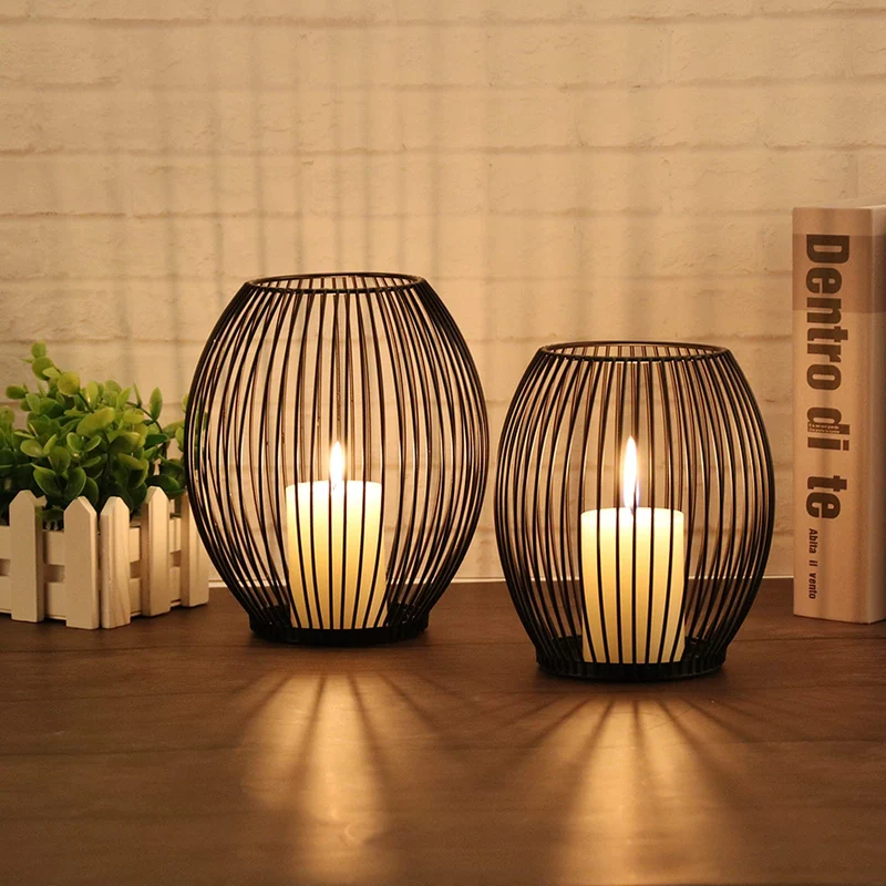 GoMaihe Oval Candlestick Set of 2