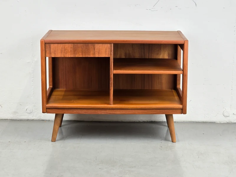 DÄNISCH TEAK TV BOARD sideboard kommode holz regal hifi plattenspieler