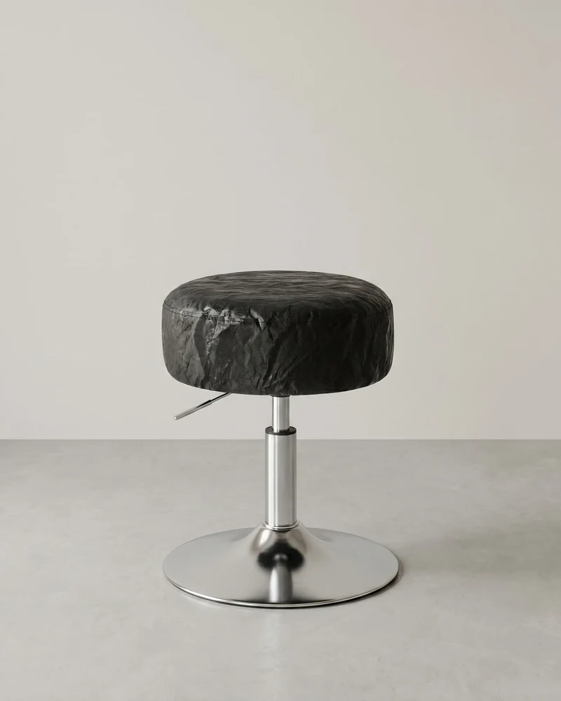 Schminkhocker drehbar – höhenverstellbar – 360° – PU mit Gletschermuster – Frisierhocker bis 120 kg