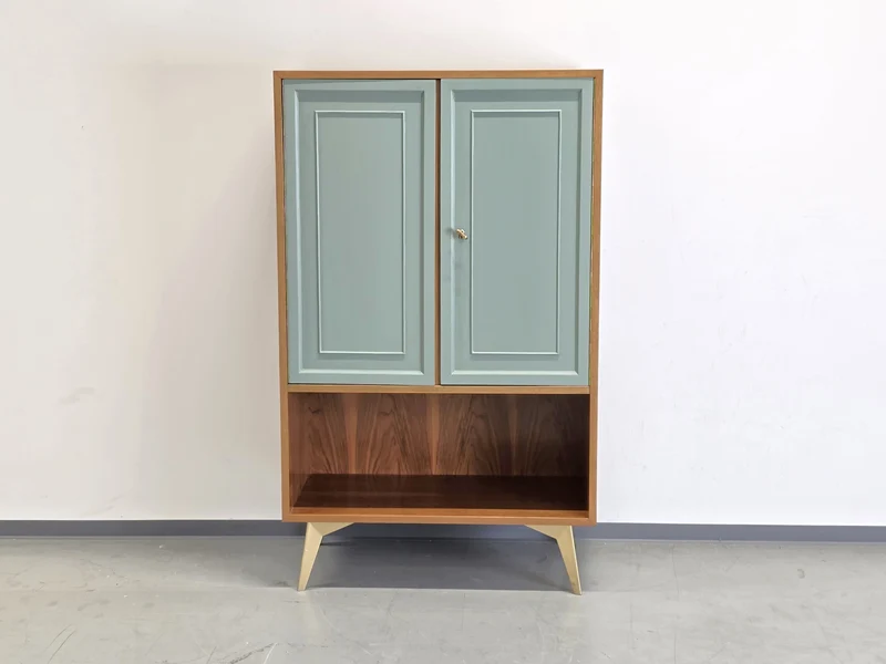 VINTAGE KOMMODE ablage flur nussbaum holz schrank schwarz kleider wohnzimmer