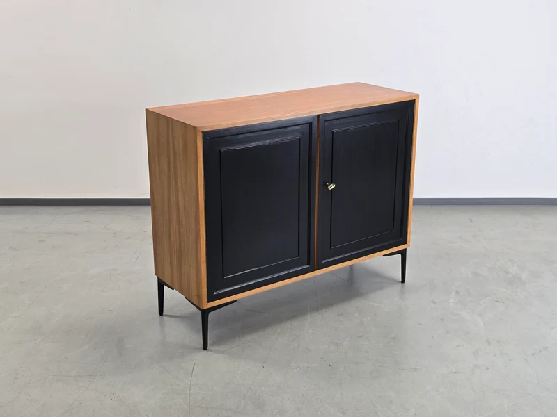 VINTAGE SIDEBOARD kommode holz nussbaum kleider tv schwarz wohnzimmer schlafzimmer