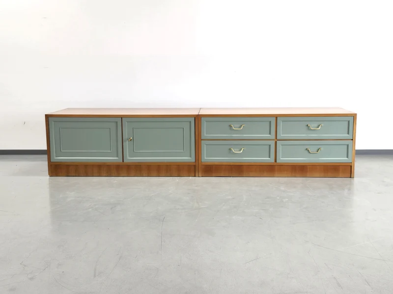 VINTAGE LOWBOARD tv hifi sideboard kommode wohnzimmer plattenspieler
