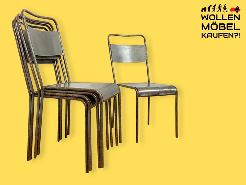 Industrial Design at its best! I 1/3 Einzigartiger handgefertigter und stapelbarer Metallstuhl I Stapelstuhl Stuhl Chair Küchenstuhl Balkonstuhl Esszimmerstühle Industriedesign Vintage I