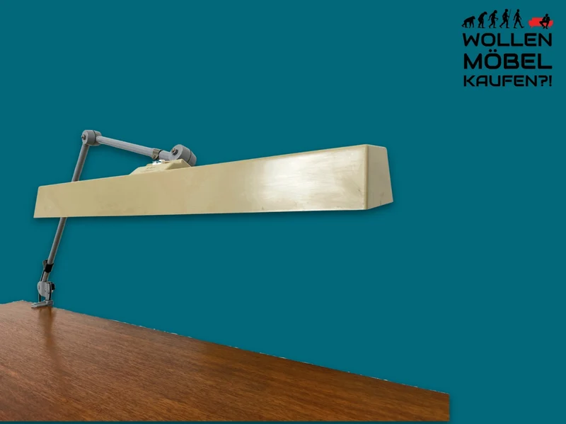 Kultige vollfunktionsfähige DDR Industrie Tischleuchte ILBA mit Gelenkarm I Lampe Leuchte Architektenlampe Schreibtischlampe Arbeitsleuchte Vintage Retro Werkstatt Ostalgie Design I