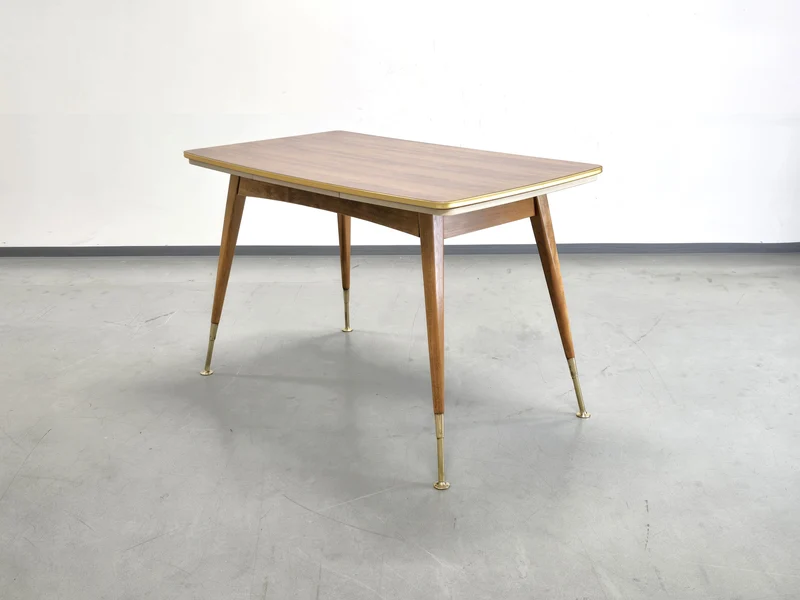 MID CENTURY ESSTISCH tisch holz schreibtisch vintage esszimmer küche 1960er