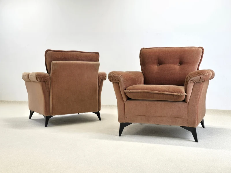 VINTAGE LOUNGESESSEL sessel sofa samt rost tv armchair ohrensessel