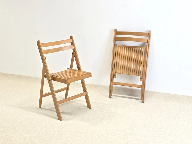 CLC KLAPPSTUHL holz vintage buche stuhl esszimmer küche esstisch stapelbar stühle