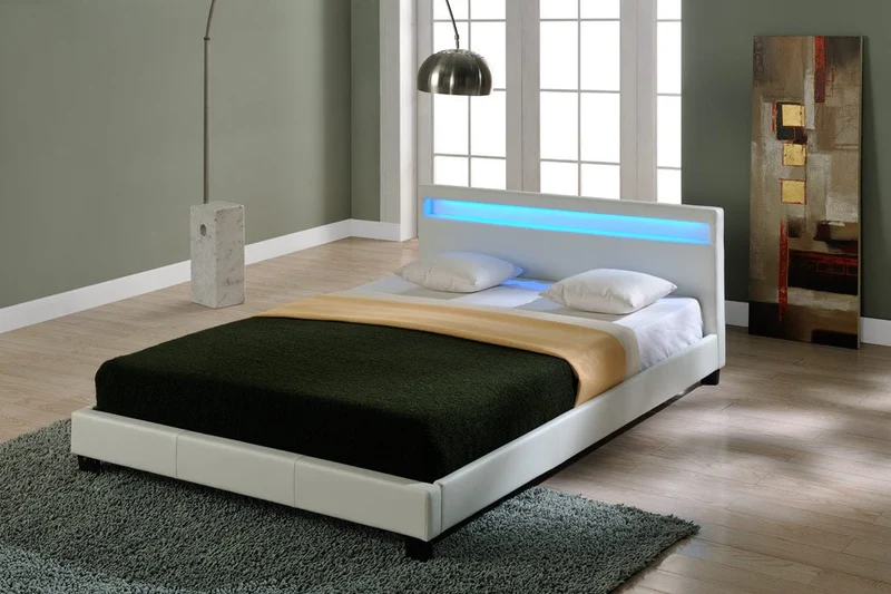 LED Polsterbett Paris in versch. Farben und Größen [Corium]
