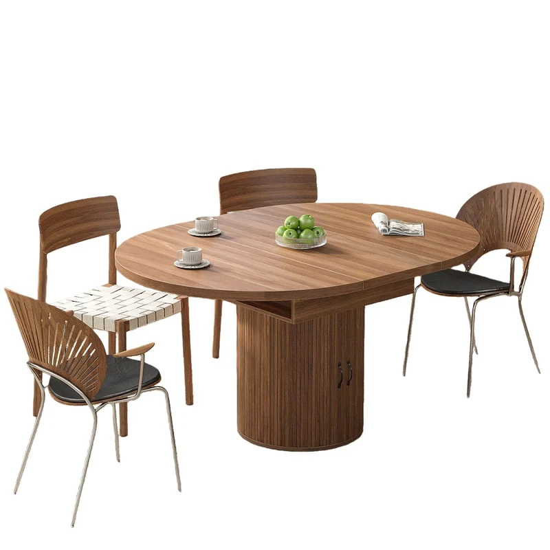 43" Dining Table Extendable Walnut - Yanosaku