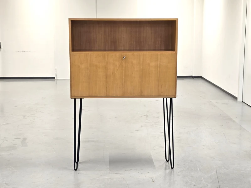 MID CENTURY SEKRETÄR kommode minibar schrank holz vintage retro