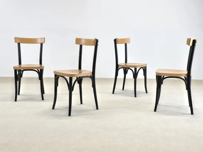 VINTAGE BUGHOLZ STUHL esstisch esszimmer holz thonet kaffeehaus frankfurter