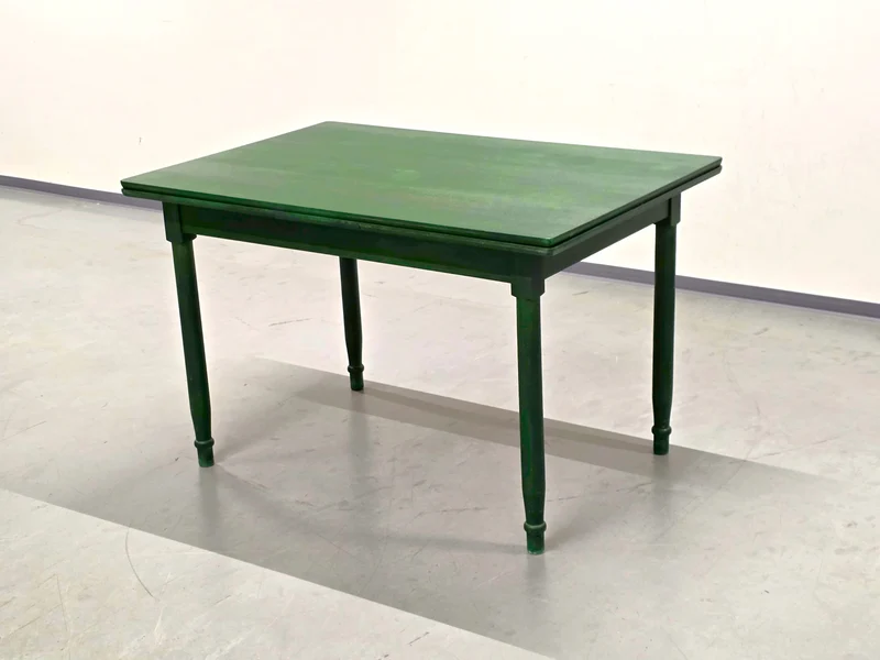 ITALIENISCHES ESSZIMMER tisch küche grün finca vintage mid century ausziehbar