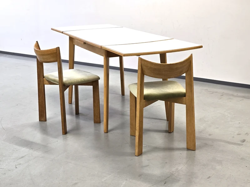 MID CENTURY ESSTISCH Holz vintage küche tisch resopal ddr 1960s retro Esszimmer Schreibtisch