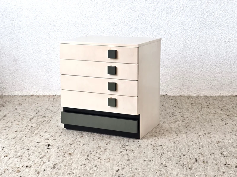 VINTAGE KOMMODE nachttisch ablage flur schubladen midcentury 1960