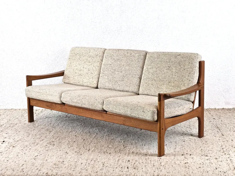 VAMDRUP TEAK SOFA 3er Vintage danish Couch Tv Denmark mid century