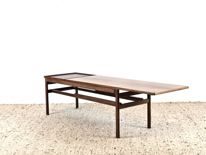 PALISANDER COUCHTISCH vintage holz tisch wohnzimmer mid century tablet Serviertablett