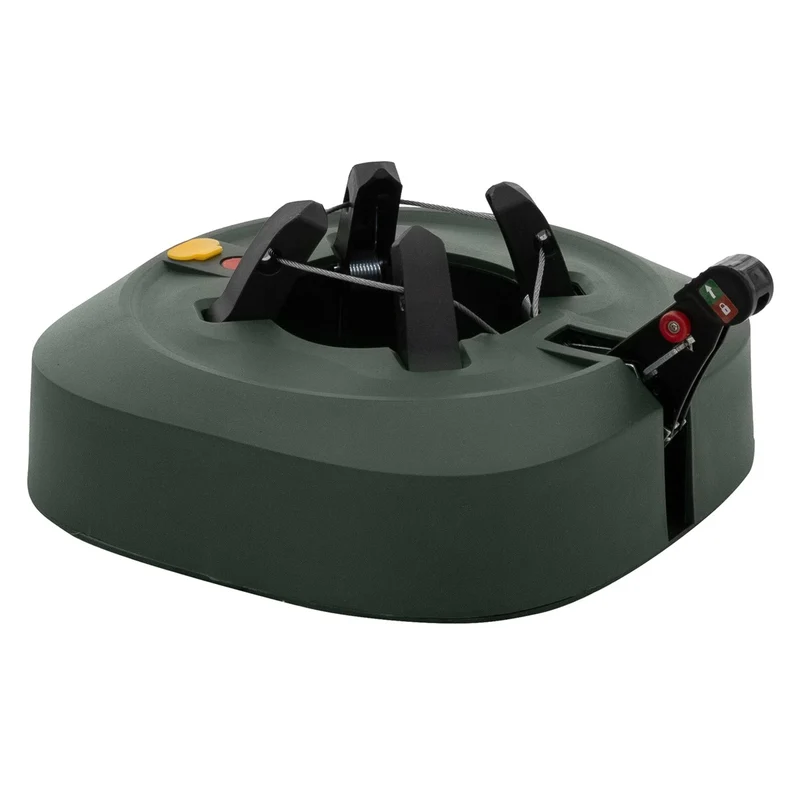 ECD Germany | Weihnachtsbaumständer mit Wassertank & Fußpedal 32 cm Grün Christbaumständer für Bäume bis 230 cm Tannenbaumständer mit Einseiltechnik