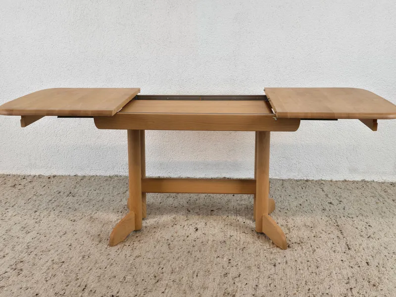 BUCHE MASSIV ESSTISCH ausziehbar Holz vintage esszimmer küche tisch
