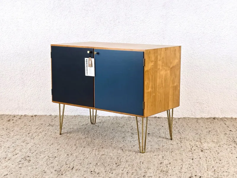 MID CENTURY SIDEBOARD Holz Tv Vintage 60 Kommode retro kirschholz