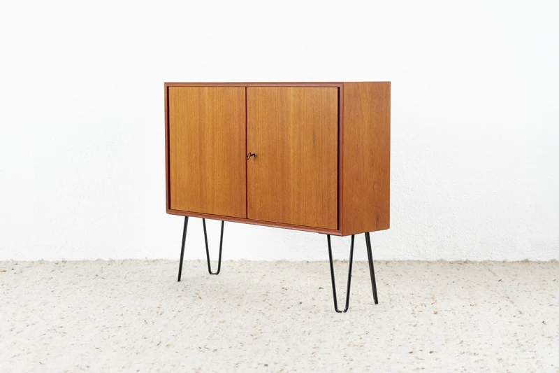 Vintage Kommode Sideboard Mid Century Holz Teak Heinrich Riestenpatt RT Möbel