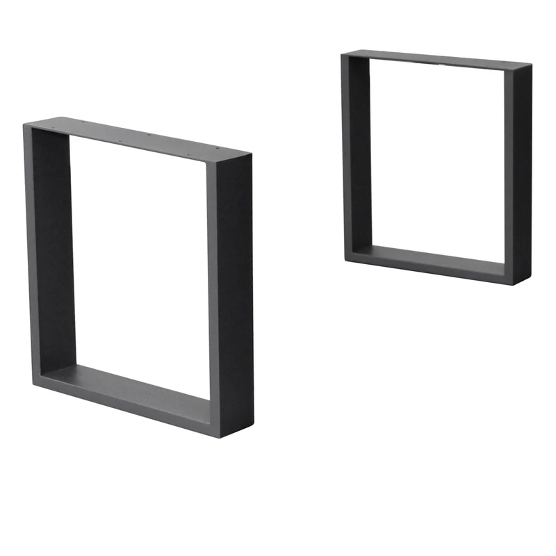 B-Ware Tischbeine Tischgestell 2er Set U-Design 30x43 cm Anthrazit aus Stahl