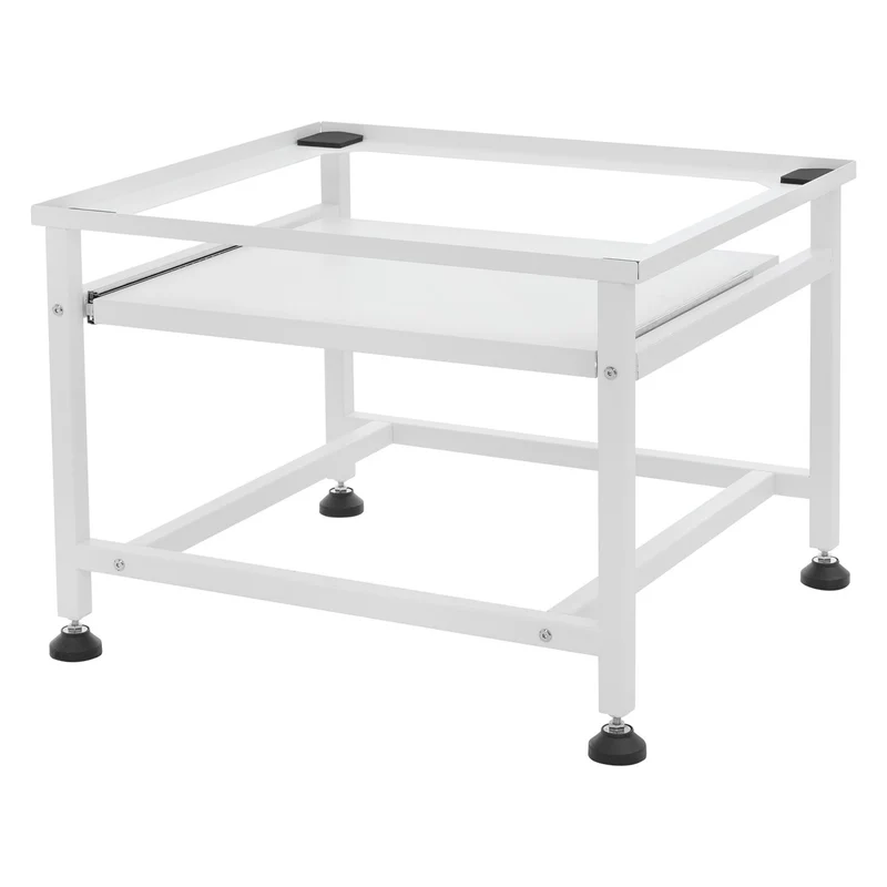 ML-Design | Waschmaschinen Untergestell mit ausziehbarer Ablage 62,5x50,1x40,5 cm aus Stahl, Unterschrank