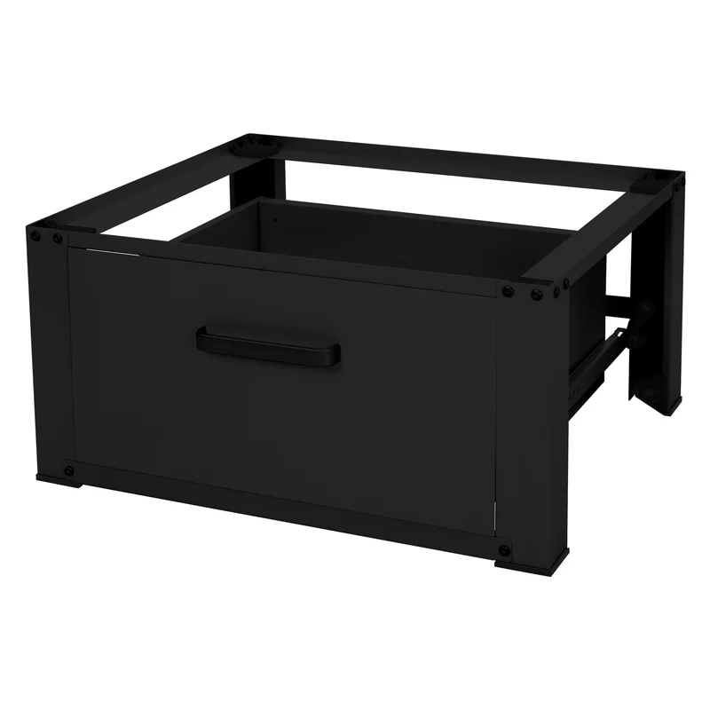 ML-Design | Waschmaschinen Untergestell mit Schublade 63x54x31 cm aus Stahl, Unterschrank