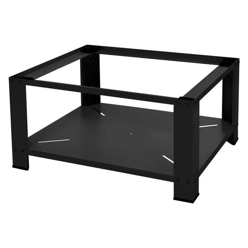 Waschmaschinen Untergestell Unterschrank 63x54x32 cm mit Ablage in Schwarz ML-Design