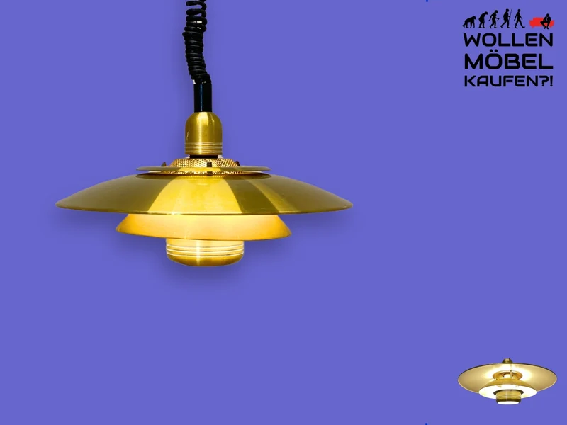 WMK I Stilvolle höhenverstellbare skandinavische Space Age Designer Pendelleuchte von Kurt Wiborg für Jeka