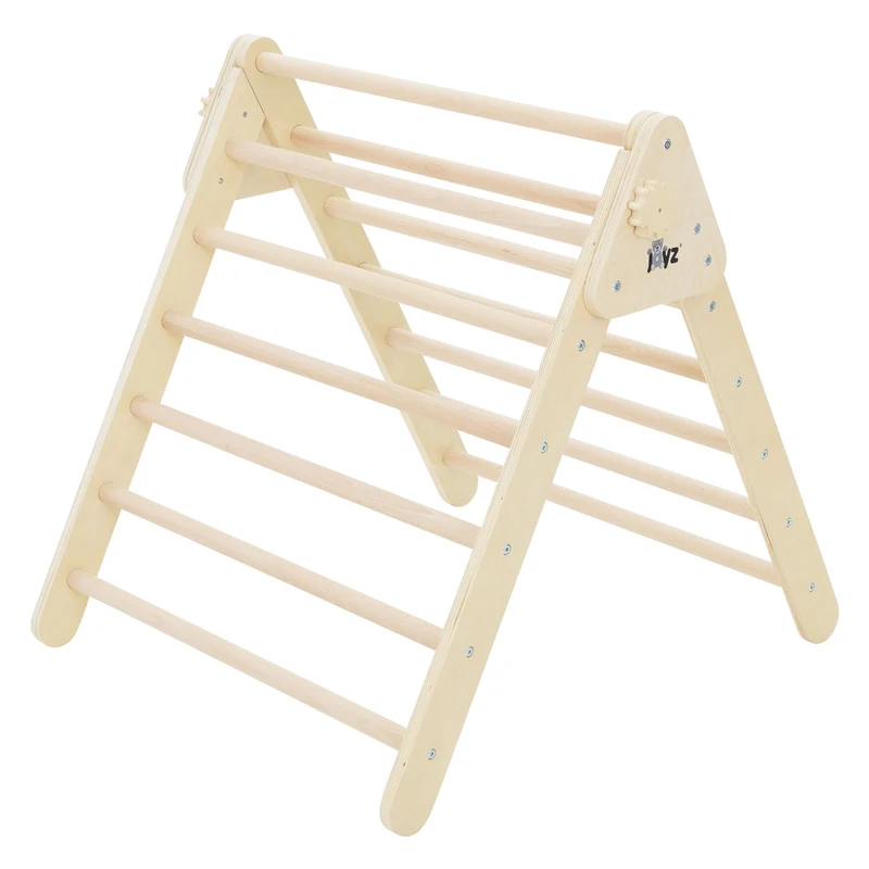 Kletterdreieck für Kinder ab 2 Jahre 73x72x60 cm Natur aus Holz Joyz